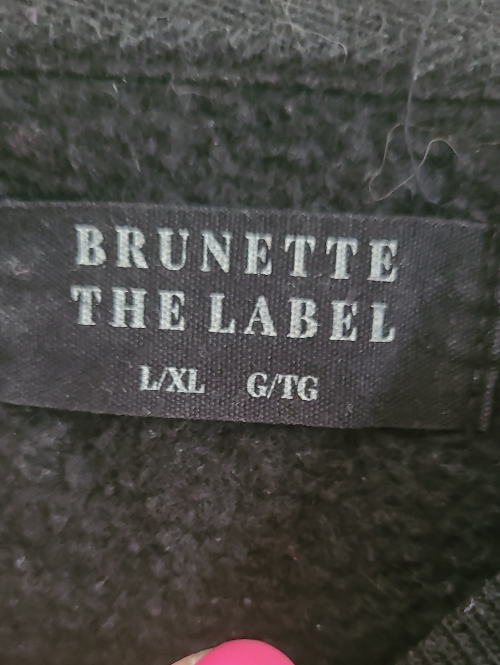 Brunette The Label Blonde Sweatshirt. Size L/XL - Picture 2 of 5